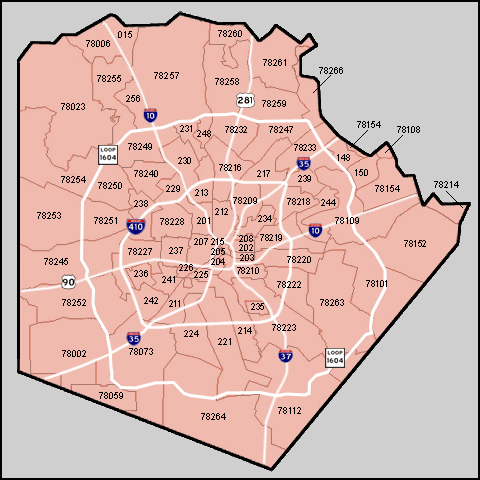 Blog Archives Starttrust   SA Zip Code Map 